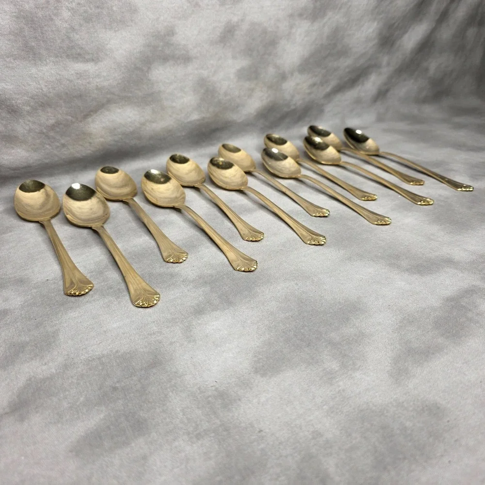 (X12) International Silver INS398 Gold Electroplate 7.75